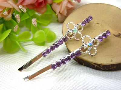 喜芙发饰韩国头饰发饰流行美丽繁花春水发夹对夹边夹刘海夹-3号C4-1-3