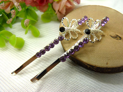 喜芙发饰韩国头饰发饰流行美丽繁花春水发夹对夹边夹刘海夹-3号C4-1-3