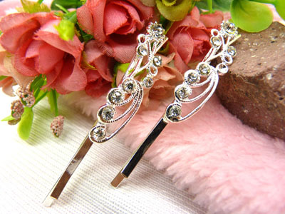 喜芙发饰韩国头饰发饰流行美丽繁花春水发夹对夹边夹刘海夹-10号C4-1-3