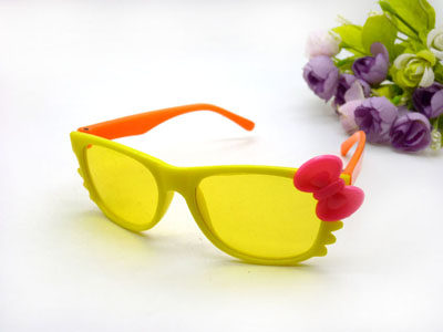 正品爱宝乐儿童偏光太阳镜 男女款小猫咪款卡通偏光眼镜墨镜 -12003小孩