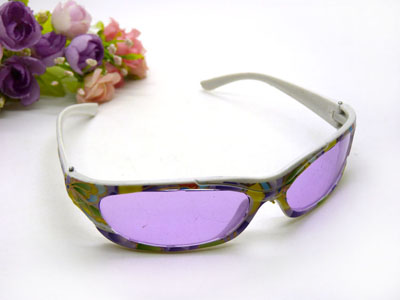 正品运动型儿童太阳镜偏光太阳眼镜小孩子墨镜男童女童防紫外线-印花小孩204#