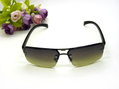 半框太阳镜男士墨镜偏光增晰钓鱼眼镜司机飞行员驾车开车专用黑超-509号A31-2-3-3-4