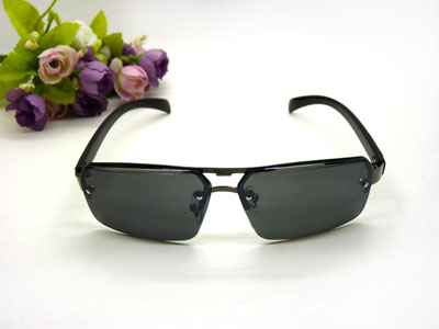 半框太阳镜男士墨镜偏光增晰钓鱼眼镜司机飞行员驾车开车专用黑超-509号A31-2-3-3-4