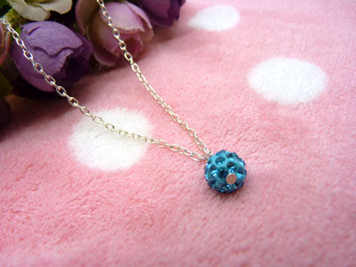 新款玫瑰银水钻项链女钛钢短款锁骨链配饰颈链c5-2-3