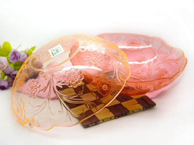 木棉花KAPOK水果盘塑料塑料果盘 塑料零食干果盘水果盘塑料糖果盘-123糖果盘E4后