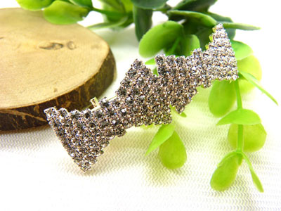 新款满水钻顶夹头饰发饰 珍珠闪钻发夹边夹 弹簧夹B9-1-2