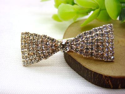 新款满水钻顶夹头饰发饰 珍珠闪钻发夹边夹 弹簧夹B9-1-2