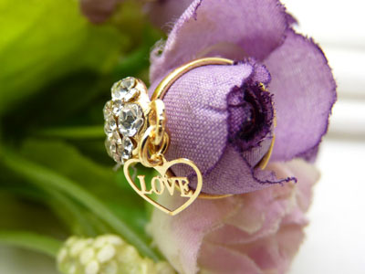 女款式指环 金色戒指 复古风女士宝石戒指 百搭款指环