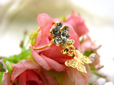 女款式指环 金色戒指 复古风女士宝石戒指 百搭款指环