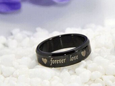 新款钨金黑色女钨钢礼物食指磨砂情侣戒指男士尾戒韩版生日指环 