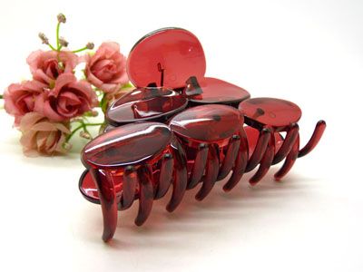 进口塑料大抓夹发饰大爪发夹多齿头夹马尾发夹发饰-9041--六C4-2-6