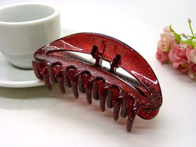 进口塑料大抓夹发饰大爪发夹多齿头夹马尾发夹发饰-9126--六C4-2-6