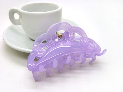 进口塑料大抓夹发饰大爪发夹多齿头夹马尾发夹发饰-8070---六C4-2-6