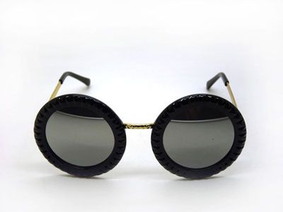 2015韩版V牌太阳镜 明星款大圆框潮偏光墨镜男复古个性圆脸眼镜-3039-46号