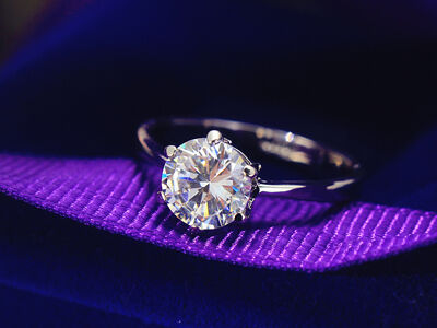 新款 钻石戒指女钻戒仿真戒子结婚指环女款八心八箭锆石-12号