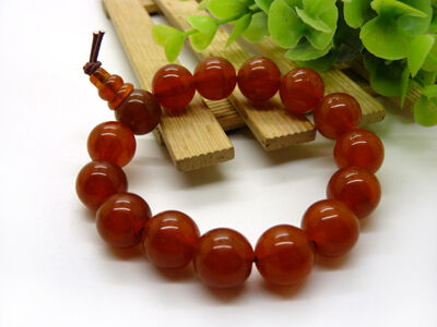 四川凉山南红玛瑙手串手链 精品冰种飘花鸡血 南红玛瑙手链手串 （赠礼盒）