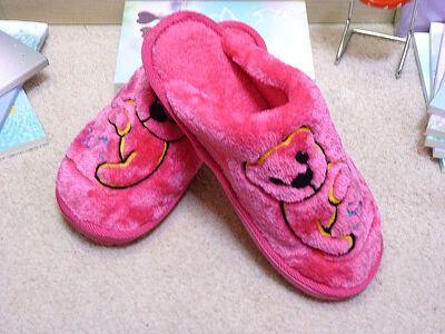 冬季亲子男女儿童包跟厚底可爱小熊防滑居家保暖毛绒棉拖鞋