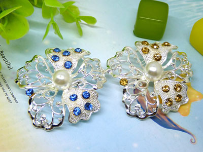母亲新年礼物天然珍珠水晶胸针复古时尚胸花女 -29号B2-1-5-6