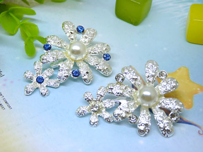 母亲新年礼物天然珍珠水晶胸针复古时尚胸花女 -29号B2-1-5-6