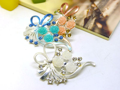 欧美原创饰品女 栀子花胸针气质胸花超仙小西装配饰 飘逸经典别针 -28号B2-1-5-6