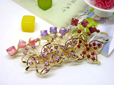 韩版花朵珍珠胸针胸花女高档领针别针玫瑰金饰品配饰丝巾扣 -27号 B2-1-5-6