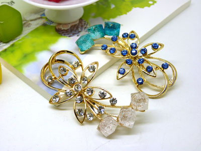 韩版花朵珍珠胸针胸花女高档领针别针玫瑰金饰品配饰丝巾扣 -27号 B2-1-5-6