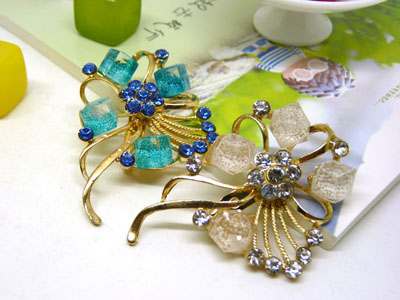 韩版花朵珍珠胸针胸花女高档领针别针玫瑰金饰品配饰丝巾扣 -27号 B2-1-5-6