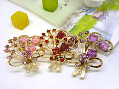 韩版花朵珍珠胸针胸花女高档领针别针玫瑰金饰品配饰丝巾扣 -27号 B2-1-5-6