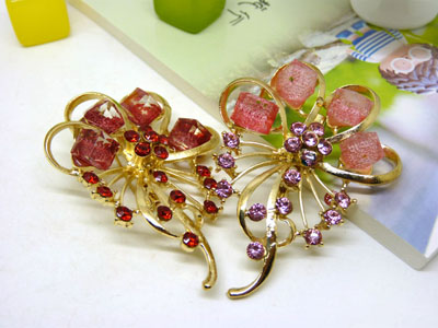 韩版花朵珍珠胸针胸花女高档领针别针玫瑰金饰品配饰丝巾扣 -27号 B2-1-5-6