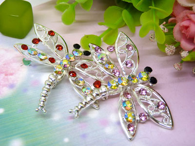 新款韩版小孔雀胸针高档水钻精美胸花优雅气质别针白领风 -26号B2-1-5-6