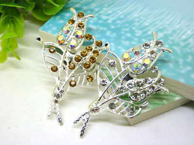 新款韩版小孔雀胸针高档水钻精美胸花优雅气质别针白领风 -26号B2-1-5-6