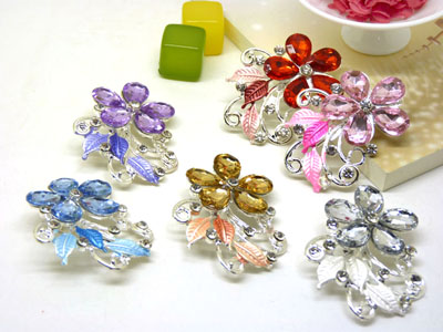 新款正品高档西装配饰女性胸花水钻花朵胸针韩版别针 -24号B2-1-5-6