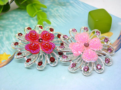 新款韩国饰品韩版紫荆花胸花水晶镶钻别针时尚女胸针 -22号B2-1-5-6