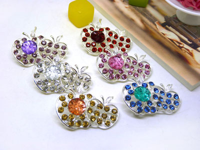 水钻衬衫领针扣女领花衬衣领刺马针领扣苹果小领针小胸针 -20号B2-1-5-6