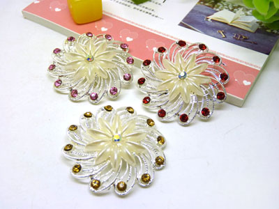 韩国时尚大花朵胸针女高档珍珠胸花小西服毛衣水钻别针饰品 19号 B2-1-5-6