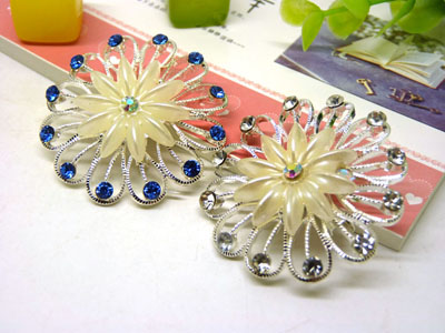 韩国时尚大花朵胸针女高档珍珠胸花小西服毛衣水钻别针饰品 19号 B2-1-5-6