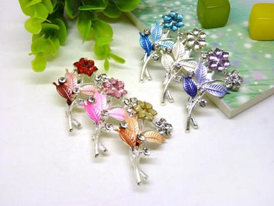 女花瓣水晶高档花朵胸花 韩版时尚个性胸针 精品水钻配饰 -18号B2-1-5-6