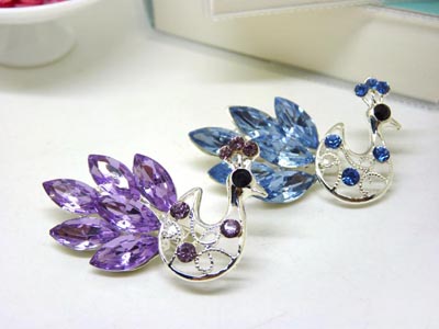 日韩女胸针胸花清新甜美闪亮晶莹水晶琉璃合金优雅正式派对  -17号B2-1-5-6