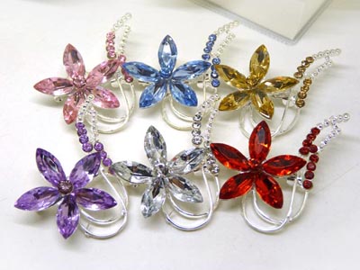 日韩女胸针胸花清新甜美闪亮晶莹水晶琉璃合金优雅正式派对  -17号B2-1-5-6