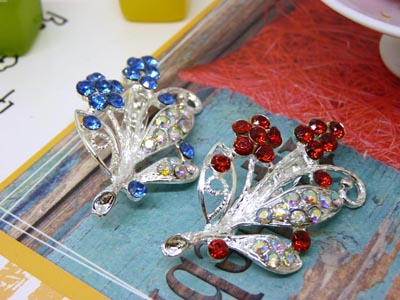 新款 胸针 花朵状胸花 高档满钻别针 流行衣服配饰 -16号B2-1-5-6