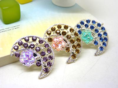 水晶胸花女韩国气质百搭可爱别针复古时尚配饰品胸针水钻 -13号B2-1-5-6