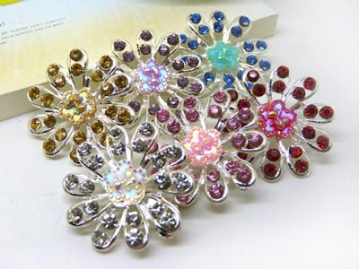 水晶胸花女韩国气质百搭可爱别针复古时尚配饰品胸针水钻 -13号B2-1-5-6