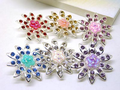水晶胸花女韩国气质百搭可爱别针复古时尚配饰品胸针水钻 -13号B2-1-5-6