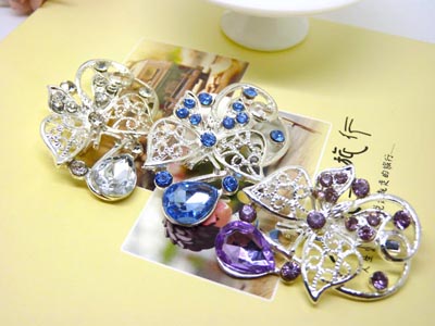 韩国饰品韩版胸花水晶胸针别针时尚女水钻花朵扣  -11号B2-1-5-6