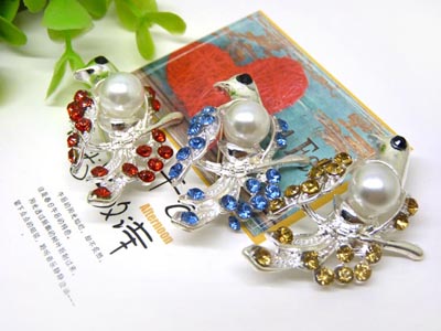 新款 仿珍珠花朵胸针 韩版时尚大号玫瑰女胸花别针 -9号B2-1-5-6