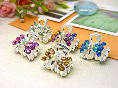 小号韩国镶水钻头饰小发夹发饰刘海发夹发卡顶夹边夹盘头抓夹发抓 -8号C4-3-3