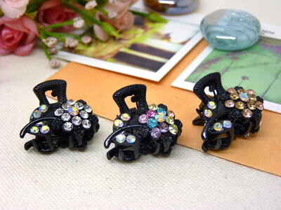 小号韩国镶水钻头饰小发夹发饰刘海发夹发卡顶夹边夹盘头抓夹发抓 -8号C4-3-3