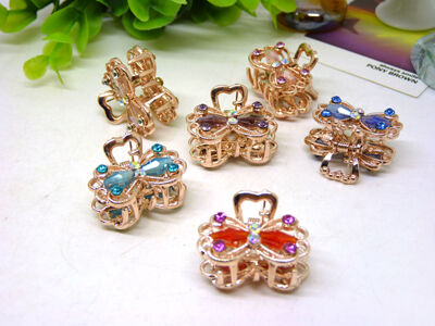 小号韩国镶水钻头饰小发夹发饰刘海发夹发卡顶夹边夹盘头抓夹发抓 -10号C4-3-3