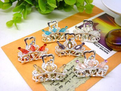 小号韩国镶水钻头饰小发夹发饰刘海发夹发卡顶夹边夹盘头抓夹发抓 -10号C4-3-3