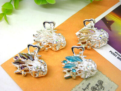 小号韩国镶水钻头饰小发夹发饰刘海发夹发卡顶夹边夹盘头抓夹发抓 -10号C4-3-3